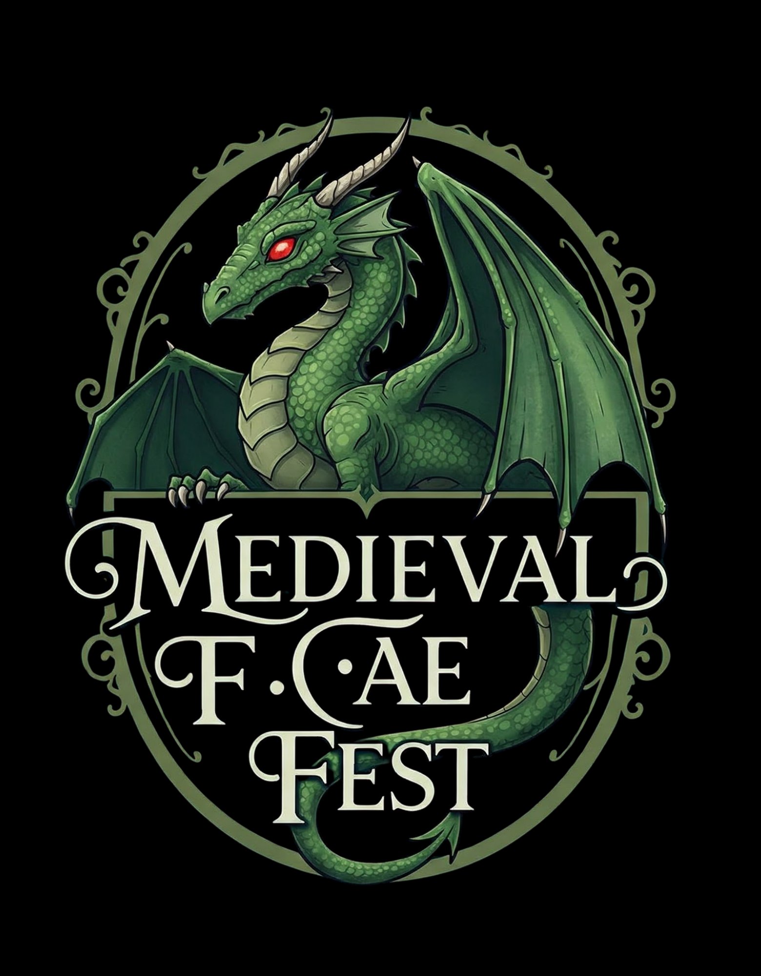 Medieval Fae Fest dragon logo